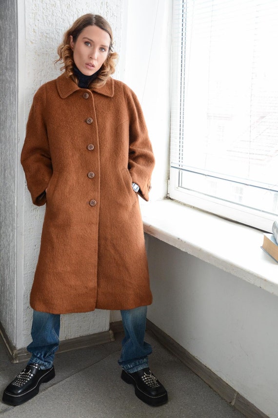 ジャケット・アウター 50s 60s vintage wool chester coat brown ジャケット・アウター 50s 60s vintage wool chester coat brown