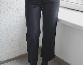 Vintage Helmut Lang Black Cotton Trousers (XS-S) Pants Plain - Etsy
