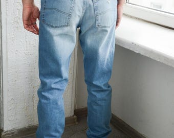 Vintage ARMANI JEANS Y2K Blue Jeans - Etsy