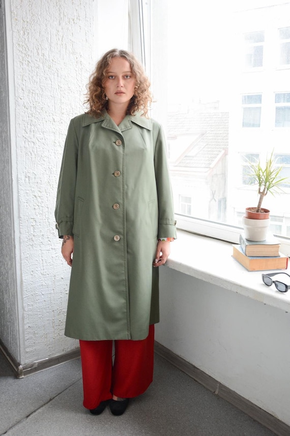 Manteau suedois vintage en kahki des annees 60 Etsy France