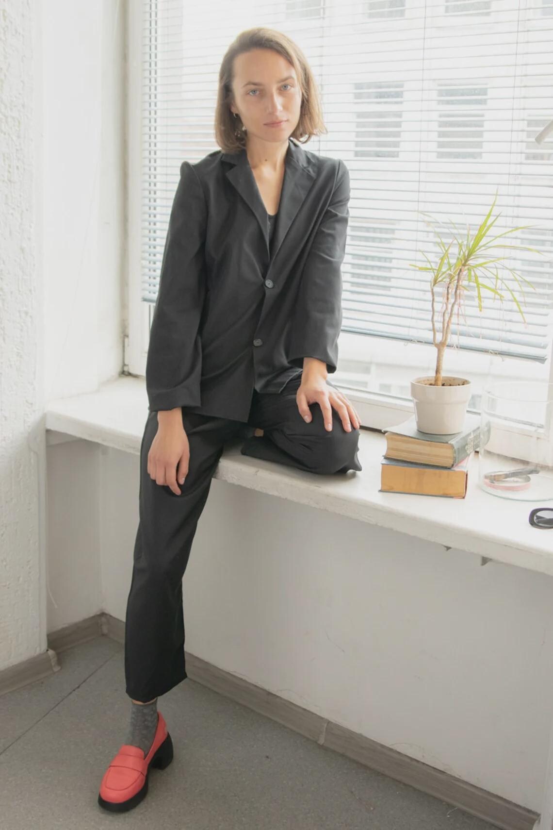 Vintage Classic Black Blazer, foto 3 di 4