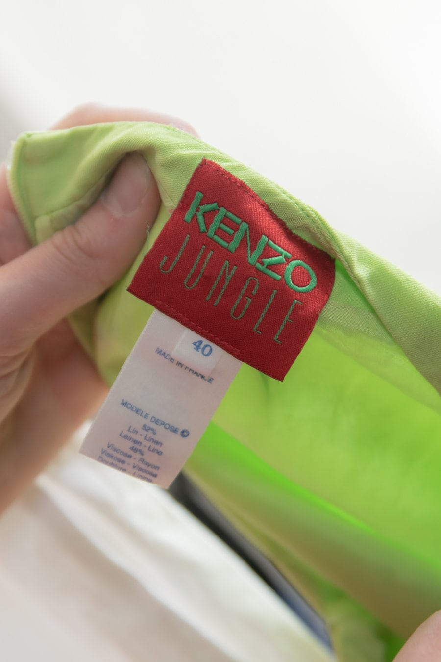 Vintage KENZO JUNGLE Green Linen Embroidered Mini Skirt - Etsy
