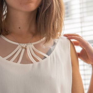 Vintage White Shimmering Top