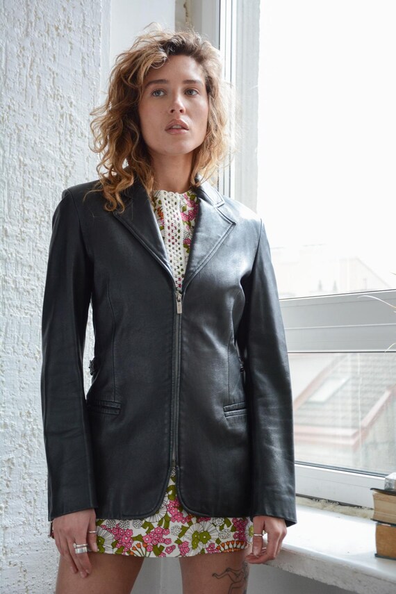 Vintage GIANFRANCO FERRE Soft Leather Jeans Jacket