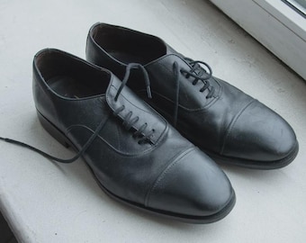 Vintage Black Leather MASSIMO DUTTI Shoes