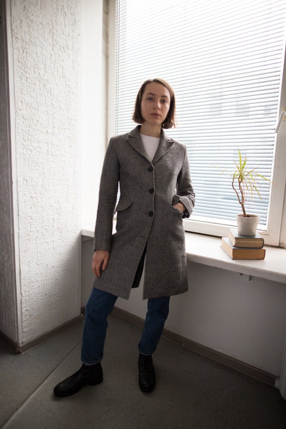 Vintage 70's Grey Wool Coat
