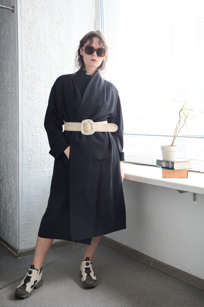 Vintage 70's Authentic Kimono Style Belted Coat image 1