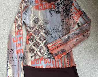 Archive JPG Women's Vintage 90s Jean Paul Gaultier Monogram Knit