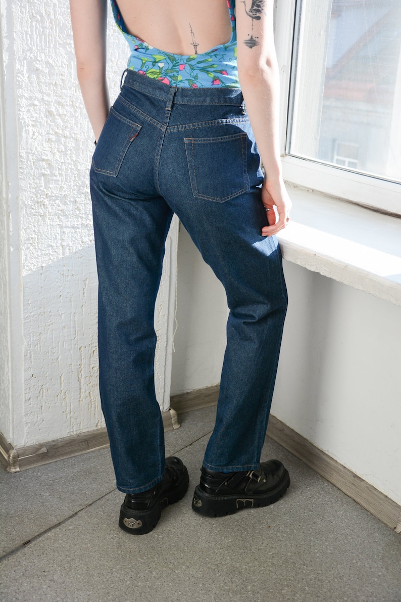 Vintage Blue Straight Jeans image 3