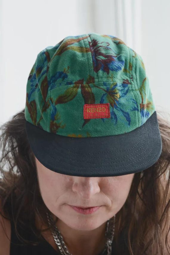KENZO PARIS Vintage Multicolour Velvet Floral Print Cap - Etsy Israel