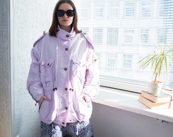 lilac parka