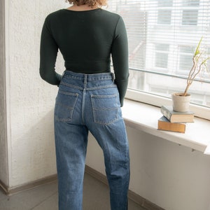 Vintage 80's Blue Straight Cotton Jeans image 2