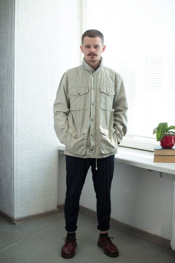 Vintage 80's Beige Parka Jacket
