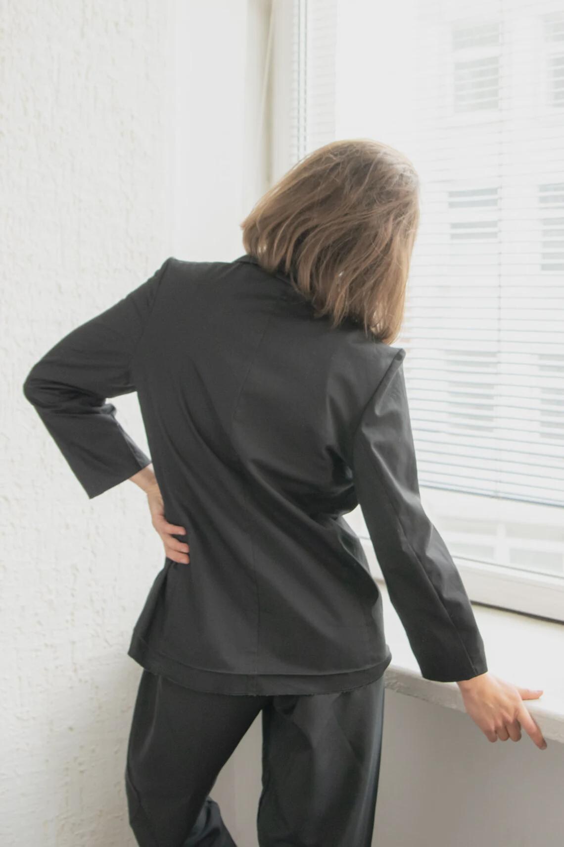 Vintage Classic Black Blazer, foto 2 di 4