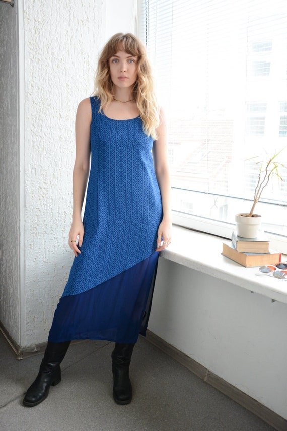 denim fitted midi dress Dolce & Gabbana Form-Fitting Denim Midi Dress