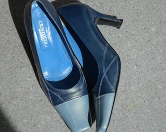 Vintage Blue Shimmering Heels