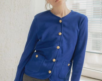Vintage Blue Sailor Style Jacket