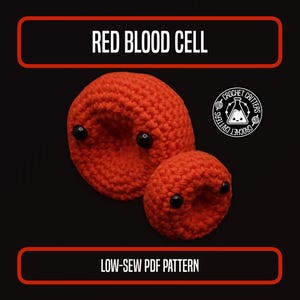 Red Blood Cell - Low-Sew Crochet Pattern