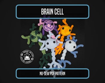 Brain Cell - No-Sew Crochet Pattern