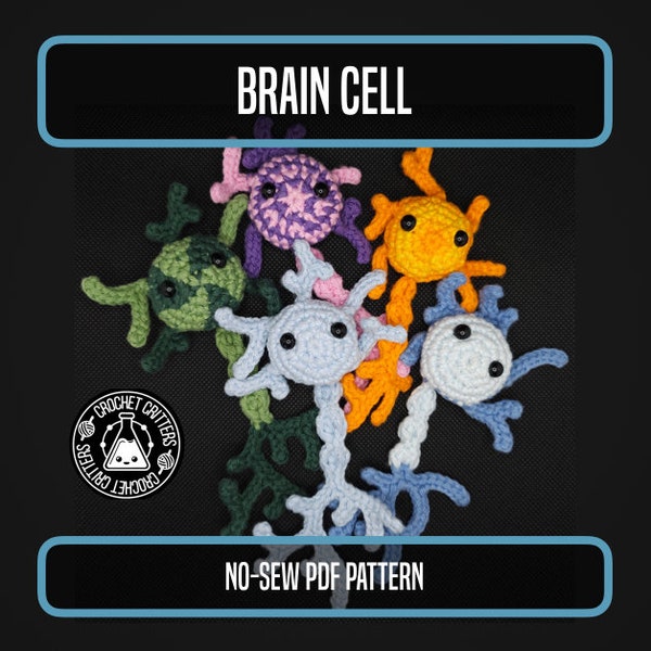 Brain Cell - No-Sew Crochet Pattern