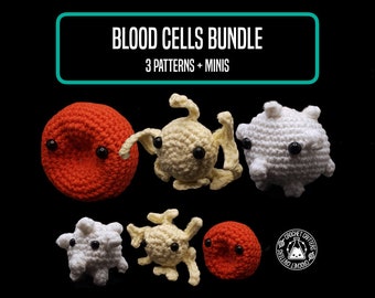 Blood Cells Bundle - 3x Crochet Patterns