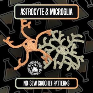 Astrociti e microglia - Schemi all'uncinetto senza cuciture