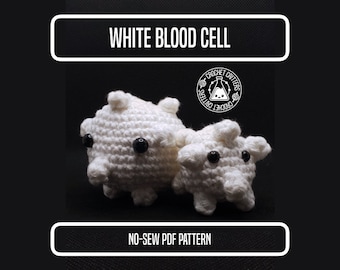 White Blood Cell - No-Sew Crochet Pattern