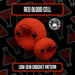 Red Blood Cell - Low-Sew Crochet Pattern