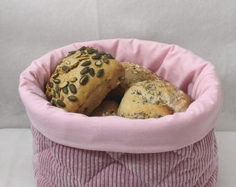 Bread basket - Utensilio - Corduroy - Pink