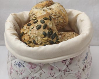 Bread basket - Utensils - Flowers