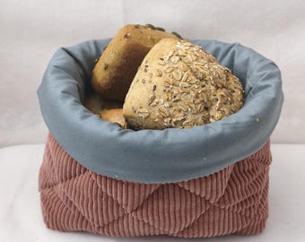 Bread basket - Utensilio - Corduroy - Old pink