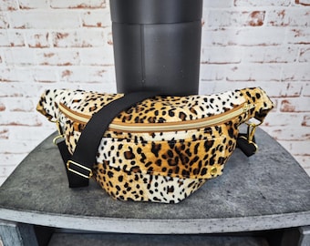 bum bag, shoulder bag, leopard bag
