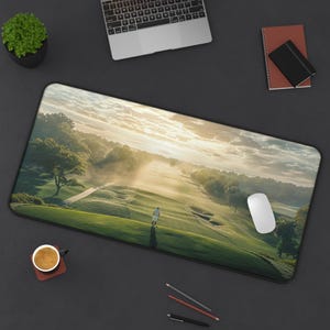 Golf | Desk | Desk Mat | Golf Ball | Office | Golf Aesthetic | Gamers | Golf Lovers | Golfer | Gifts for Him | Gift for Golfers | Laptop |