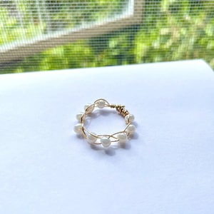 Custom Handmade Braided Wire Ring with Beads