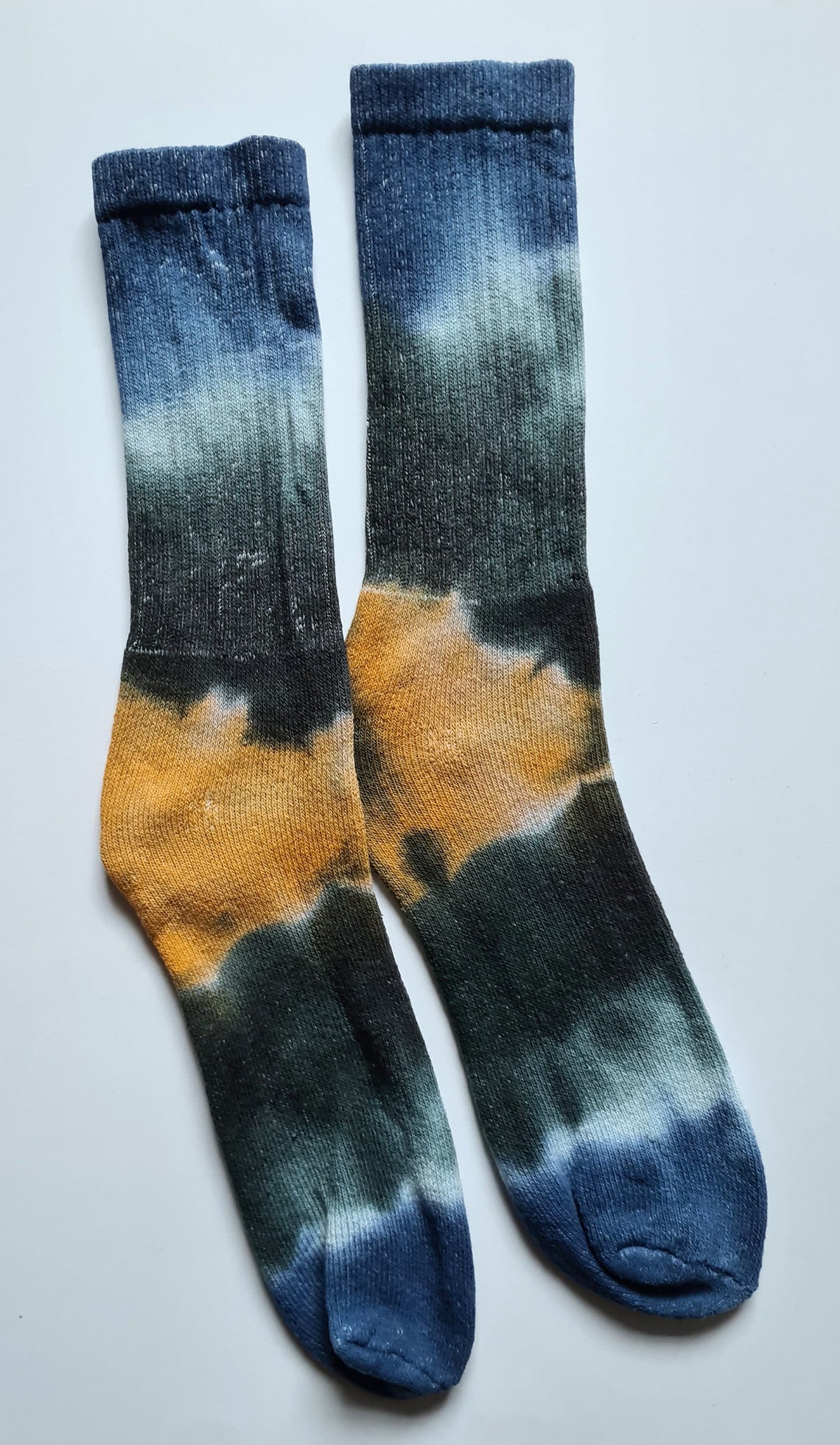 Tiedyed Cotton Rich Sports Socks 2 Gent's Size 68.5/ Etsy