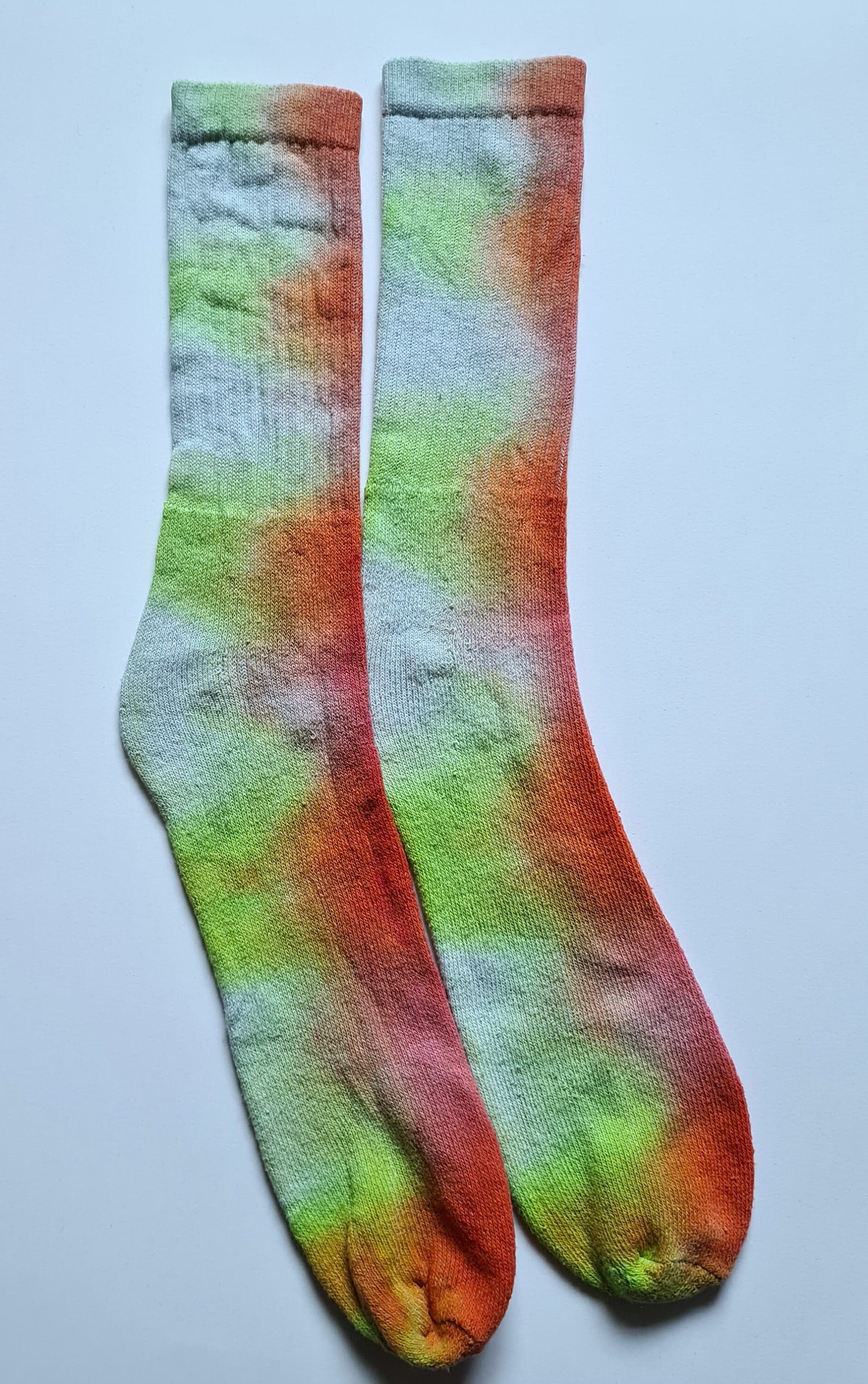 Tiedyed Cotton Rich Sports Socks 2 Gent's Size 68.5/ Etsy