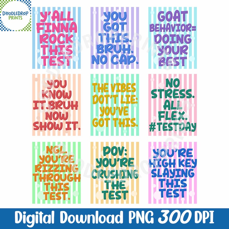 State Testing Posters Motivational - Etsy