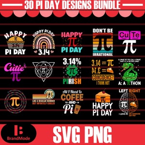 Happy Pi Day SVG Bundle, Pi Day Svg, Pi day Png, Pi day Shirt SVG, Math Teacher Shirt Svg, Teacher Pi day svg, Pi Day Math Svg, 3.14 pi Svg