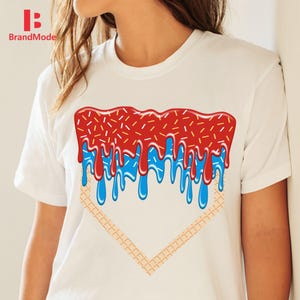 4th of July PNG | Red white and Blue Drip PNG | Patriotic Drip PNG | Baseball Life | Sprinkle Drip | Ice Cream Drip | Baseball Drip png