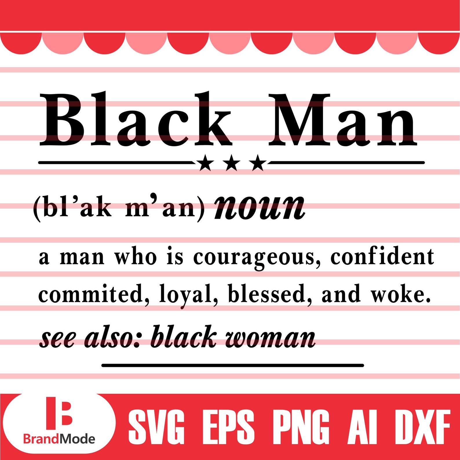 Black King Definition Svg Black Man Svg Black History Svg Etsy