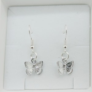 Butterfly earrings. Butterfly jewellery. Earrings gift. Butterfly gift. Silver plated butterfly earrings. Gifts for her. Set of earrings.