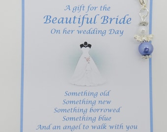 Something blue gift. Blue angel gift. Wedding accessories. Bridal something blue gift. Bridal accessories. Angel clip. Angel gift. Angels.