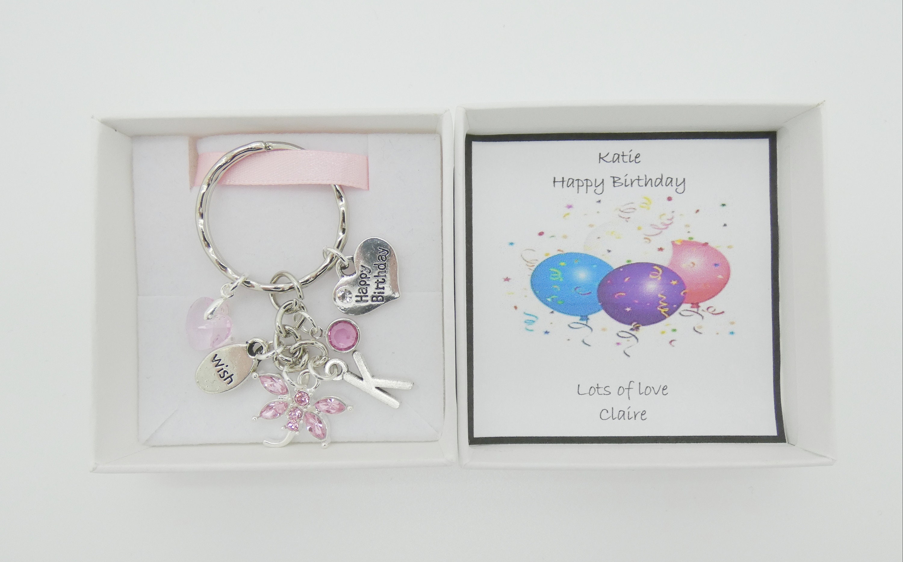 Happy Birthday Keyring Birthday Keyring Birthday Gifts Etsy Ireland