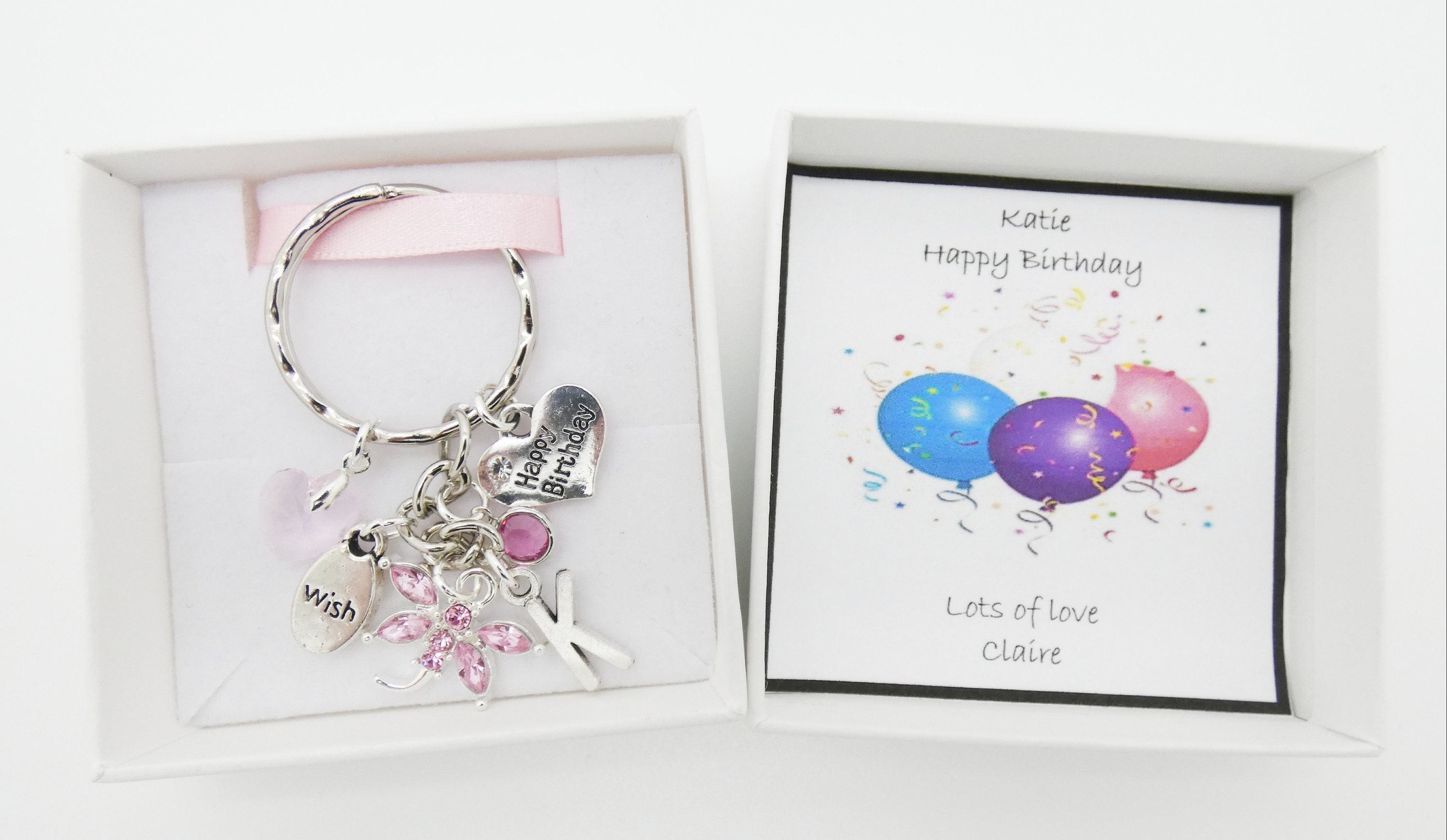 Happy Birthday Keyring Birthday Keyring Birthday Gifts Etsy Ireland