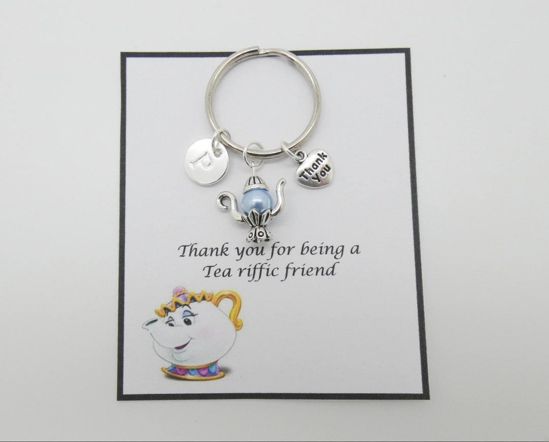 Teapot Keyring, Teapot Gift, Afternoon Tea Present, Best Friend Gift