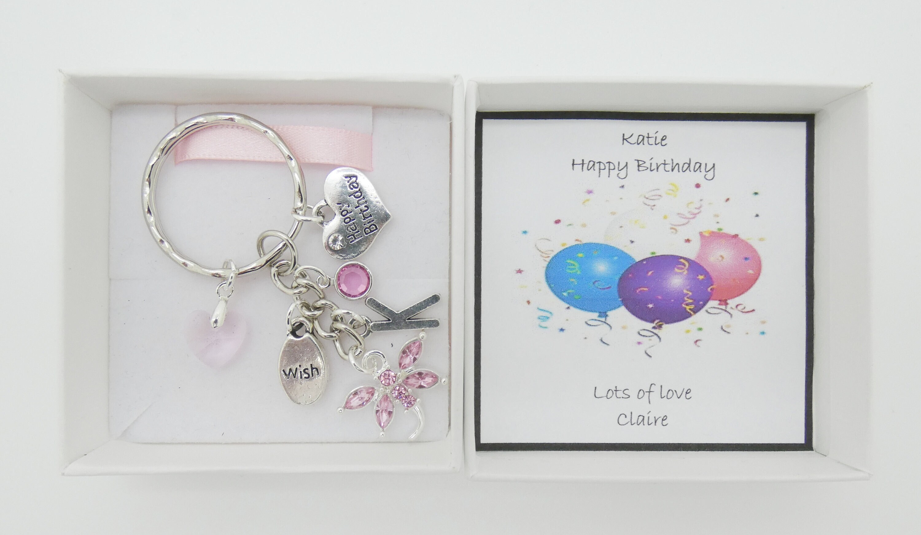 Happy Birthday Keyring Birthday Keyring Birthday Gifts Etsy Ireland