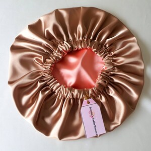 Customizable Reversible Satin Hair Bonnet, Satin Bonnet