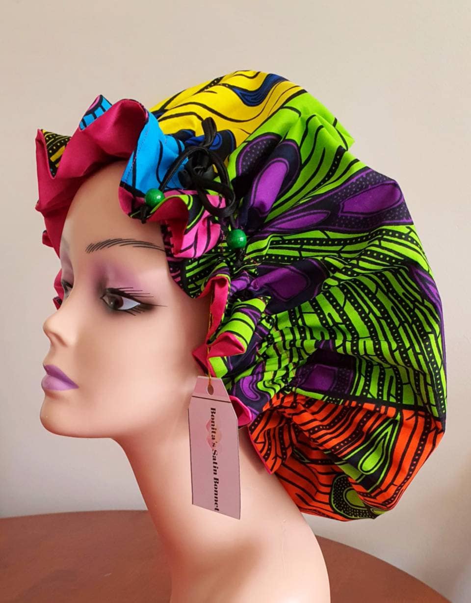 Wholesale free logo custom designer silk hair bonnet for women hair bonnets  sleeping women satin bonnets and satin hair wraps From m.