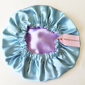 Customizable Reversible  Satin Bonnet|Sleep Satin Cap
