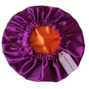 Reversible Hair Bonnet, Satin Bonnet|Double Sided Satin Bonnet